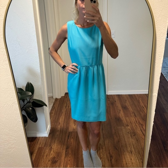 J. Crew Dresses & Skirts - 🌟SALE🌟 J. Crew turquoise dress with pockets​​​​​